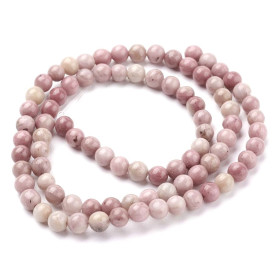 Perles Rondes 8 mm – Rhodonite