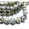 Perles Jaspe Dalmatien Ronde 10mm