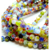 Perles Rondes 8mm – Verre Millefiori Multicolores