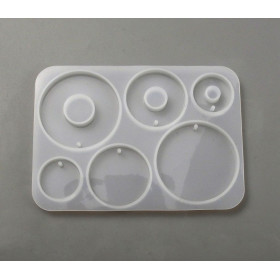 Moule en Silicone pour Pendentifs et Boucles d'Oreilles – Compatible Résine UV, Époxy et Pâte FIMO