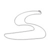 Sautoirs 60 cm Maille Forçat 2 mm – Acier Inox 304 Argenté