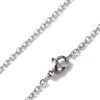 Sautoirs 60 cm Maille Forçat 2 mm – Acier Inox 304 Argenté
