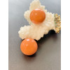 Perle Sonore 18 mm Orange Corail – Métal – Spécial Bola de grossesse