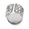 Support de Bague 16mm ARTY – Acier Inoxydable 304 Argenté