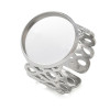 Support de Bague 12mm ARTY – Acier Inoxydable 304 Argenté