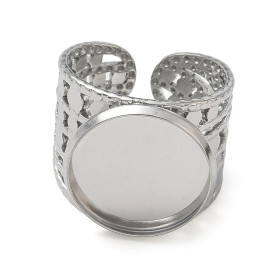 Support de Bague 14mm ARTY1 – Acier Inoxydable 304 Argenté