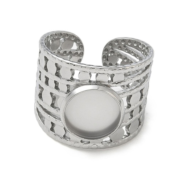Support de Bague 10mm ARTY1 – Acier Inoxydable 304 Argenté