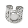 Support de Bague 10mm ARTY1 – Acier Inoxydable 304 Argenté