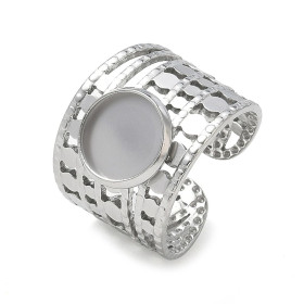 Support de Bague 10mm ARTY1 – Acier Inoxydable 304 Argenté