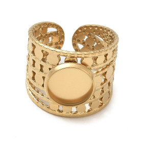 Support de Bague 10mm ARTY1 – Acier Inoxydable 304 Doré IONIQUE
