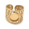 Support de Bague 10mm ARTY1 – Acier Inoxydable 304 Doré IONIQUE