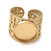 Support de Bague 14mm ARTY1 – Acier Inoxydable 304 Doré IONIQUE