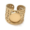 Support de Bague 12mm ARTY1 – Acier Inoxydable 304 Doré IONIQUE