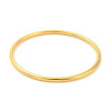 Support Bracelet Jonc epaisseur 3mm, Acier inoxydable Doré Or Fin 18K, IONIQUE