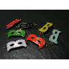 1 pendentif connecteur masque orange 