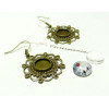 20 pièces: 10 Boucles d'oreille retro BR ref 26744  et 10 cab 