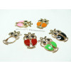 1 pendentif chouette noire 