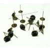 30 Supports de Boucle d'oreille clou conique 8mm BR ref 8268 