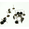 10 Supports de Boucle d'oreille clou conique 8mm BR ref 8268 