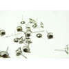 10 Supports de Boucle d'oreille clou conique PP 8mm  ref 8268 