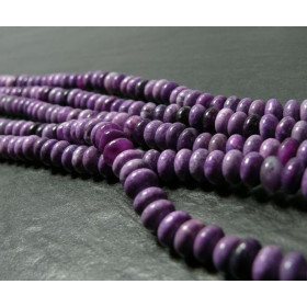 10 perles Sugilite rondelles 5*8mm