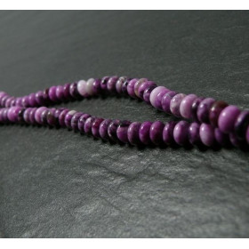 10 perles Sugilite rondelles 4*6mm
