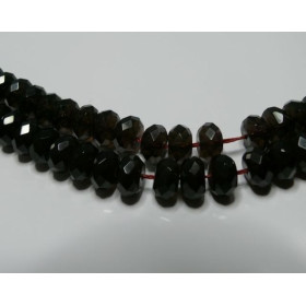 2 perles topaze rondelles facetée  12*8mm