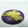 1 cabochon Résine Melle ange Violet