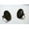 10 bagues ovale bronze vague 18 par 25