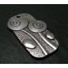 2 pieces fleur argent pendentifs/breloque