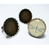 5 bagues rondes bronze vague 20MM