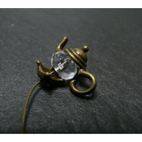 15 pieces breloques théières bronze