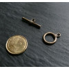 6 pieces ( 3 paires ) Bronze fermoir GM
