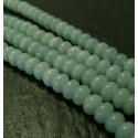 10 perles Amazonite bleu ciel rondelles 5 par A