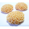 1 piece Cabochon fleur resine chiffon saumon