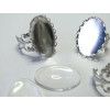 20 pièces :10 de bague vague et  A. dentelle 18 par 25 PP + 10 cab