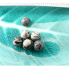 10 perles Jaspe toile 8mm 