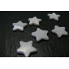 10 perles nacre   grandes Etoiles 