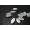 10 perles nacre  ovales