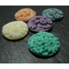 1 piece Cabochon Multi Fleur 20mm  resine  Lilas