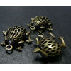 1 piece bronze  très jolie grenouille 3D A