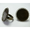5 bagues 25mm bronze double vague