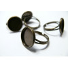 10 supports de bague bronze 20mm 