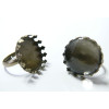 20 pièces:10 Supports de bague  bronze ronde 20mm Couronne et 10 cab