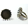 1 Supports de bague  bronze ronde 20mm Couronne