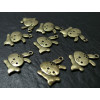 2 breloques bronze lapin
