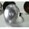 20 pcs : 10 Supports de bague 25mm pp qualité  10 cabochons 25mm