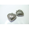 1 coeur Vieil argent travaillé