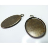 10 Supports de pendentif 18*25mm BR plateau