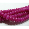 10 perles Jade fushia rondelles 6*10mm